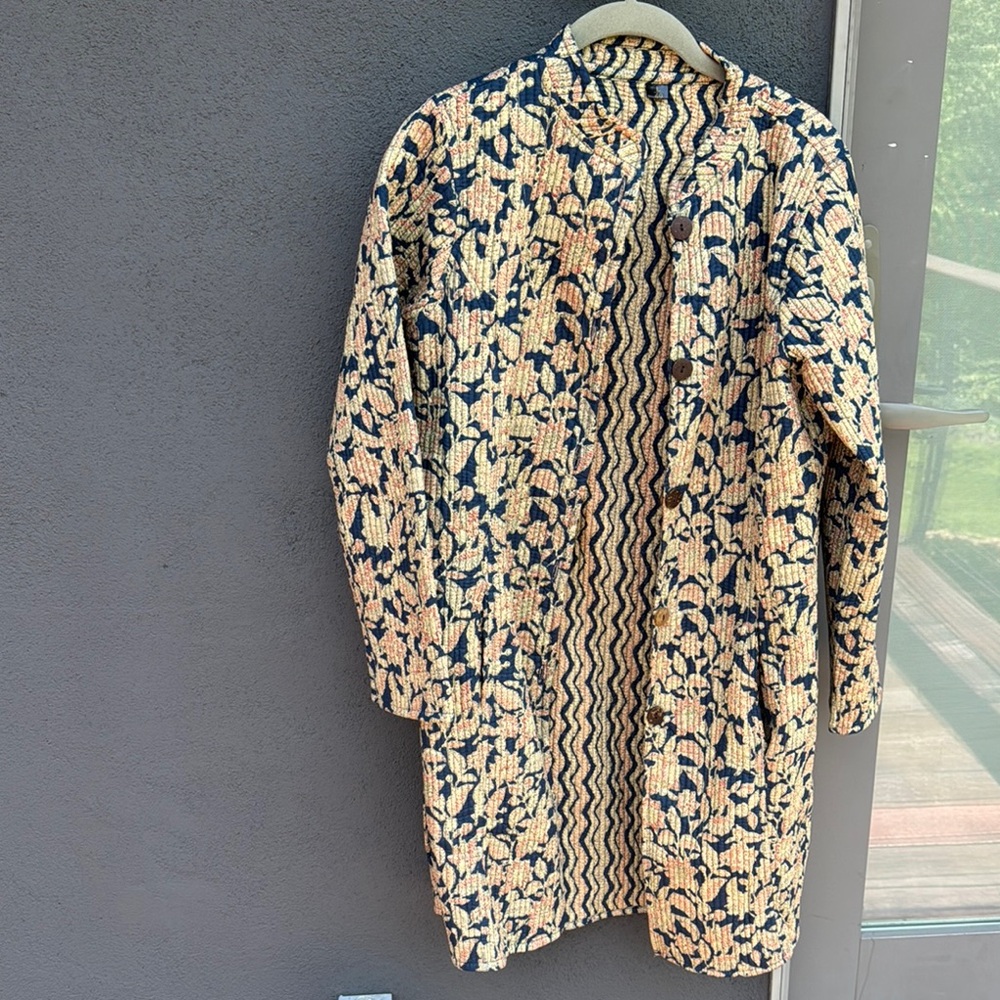 Floral Patterned long Coat